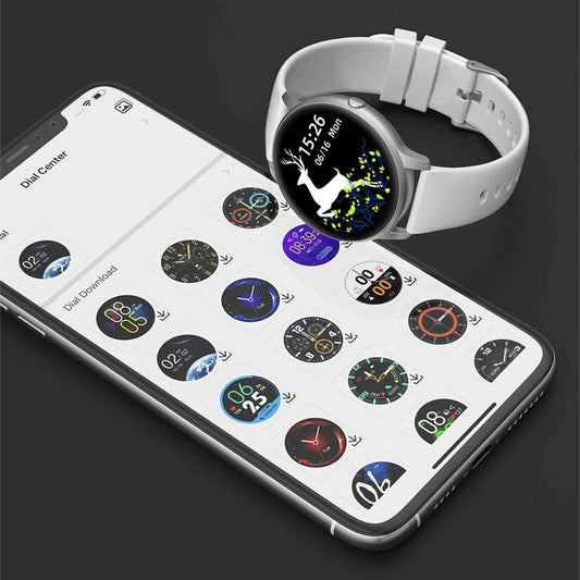 Smart Watch IMILAB KW66 Men Bluetooth IP68 Waterproof Sport Fitness Tracker-Black - Mubimart