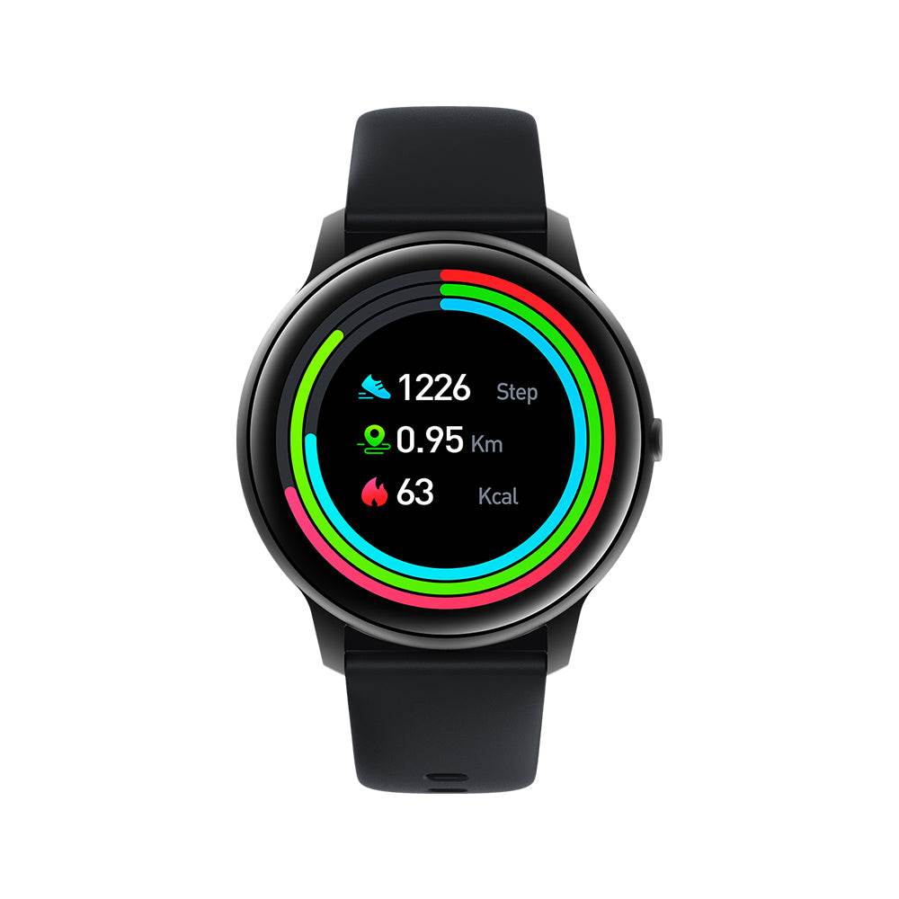 Smart Watch IMILAB KW66 Men Bluetooth IP68 Waterproof Sport Fitness Tracker-Black - Mubimart