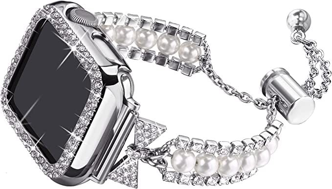 Smart Watch Pearl Bracelet Watch Band - Mubimart -  