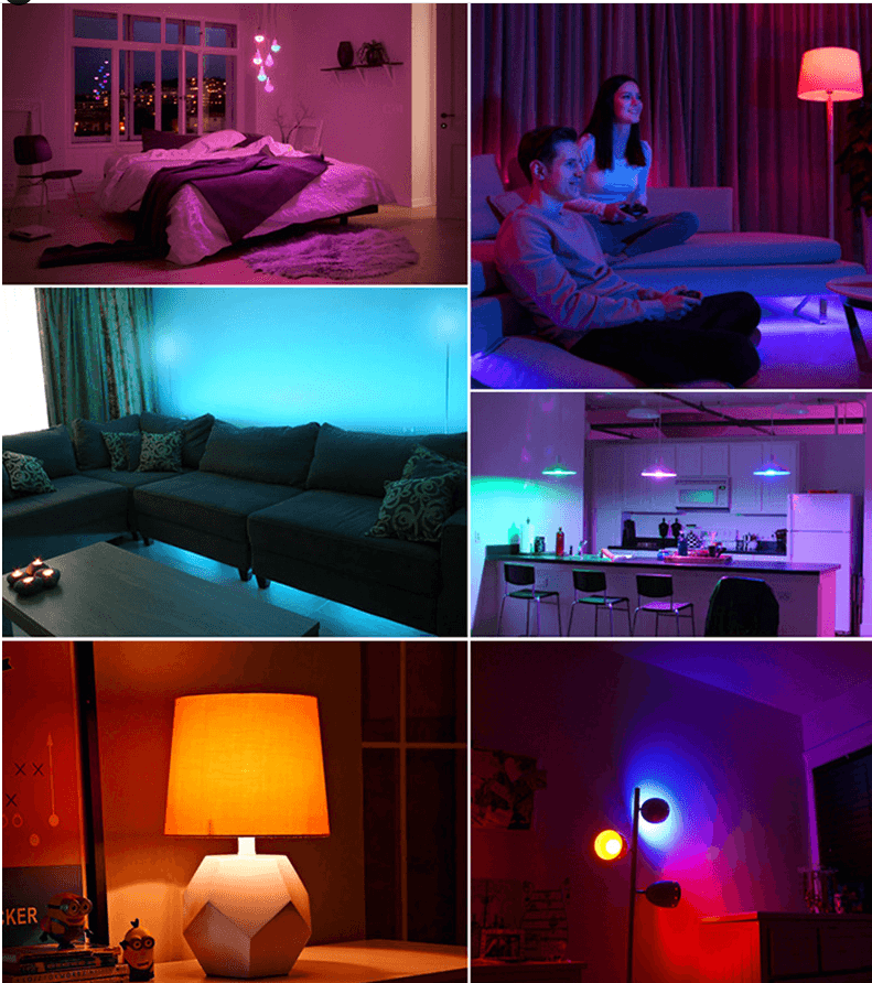 Smart WifI Led Lamp E14 RGB CW WW Led Bulb Dimmable 85-265V Voice Control Light Bulbs Alexa Google Home For Home Decorative - Mubimart