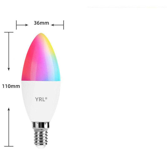 Smart WifI Led Lamp E14 RGB CW WW Led Bulb Dimmable 85-265V Voice Control Light Bulbs Alexa Google Home For Home Decorative - Mubimart