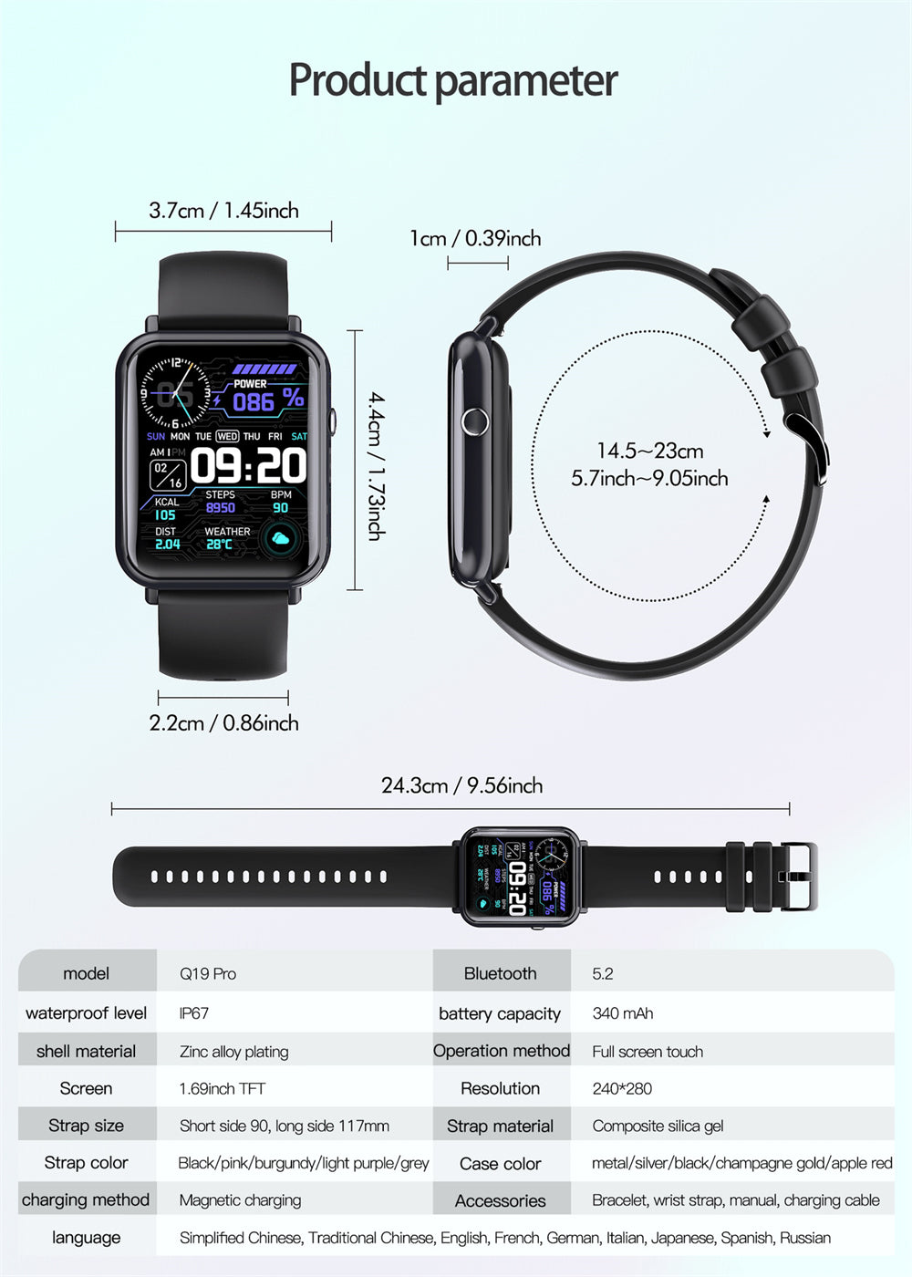 Smart waterproof watch - Mubimart -  