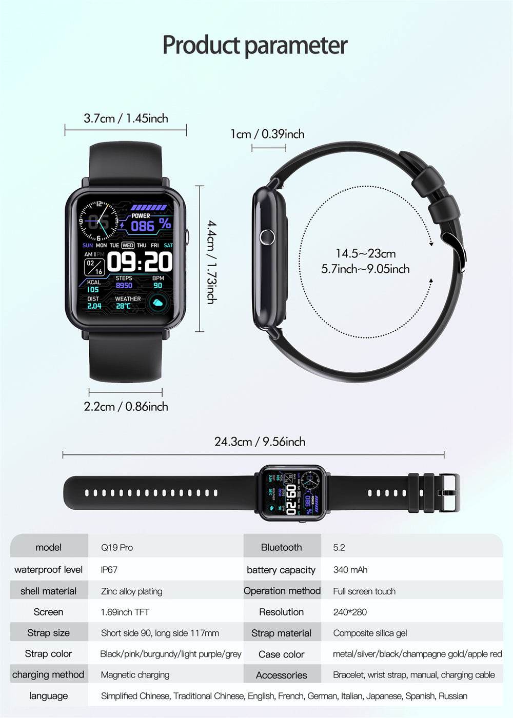Smart waterproof watch - Mubimart