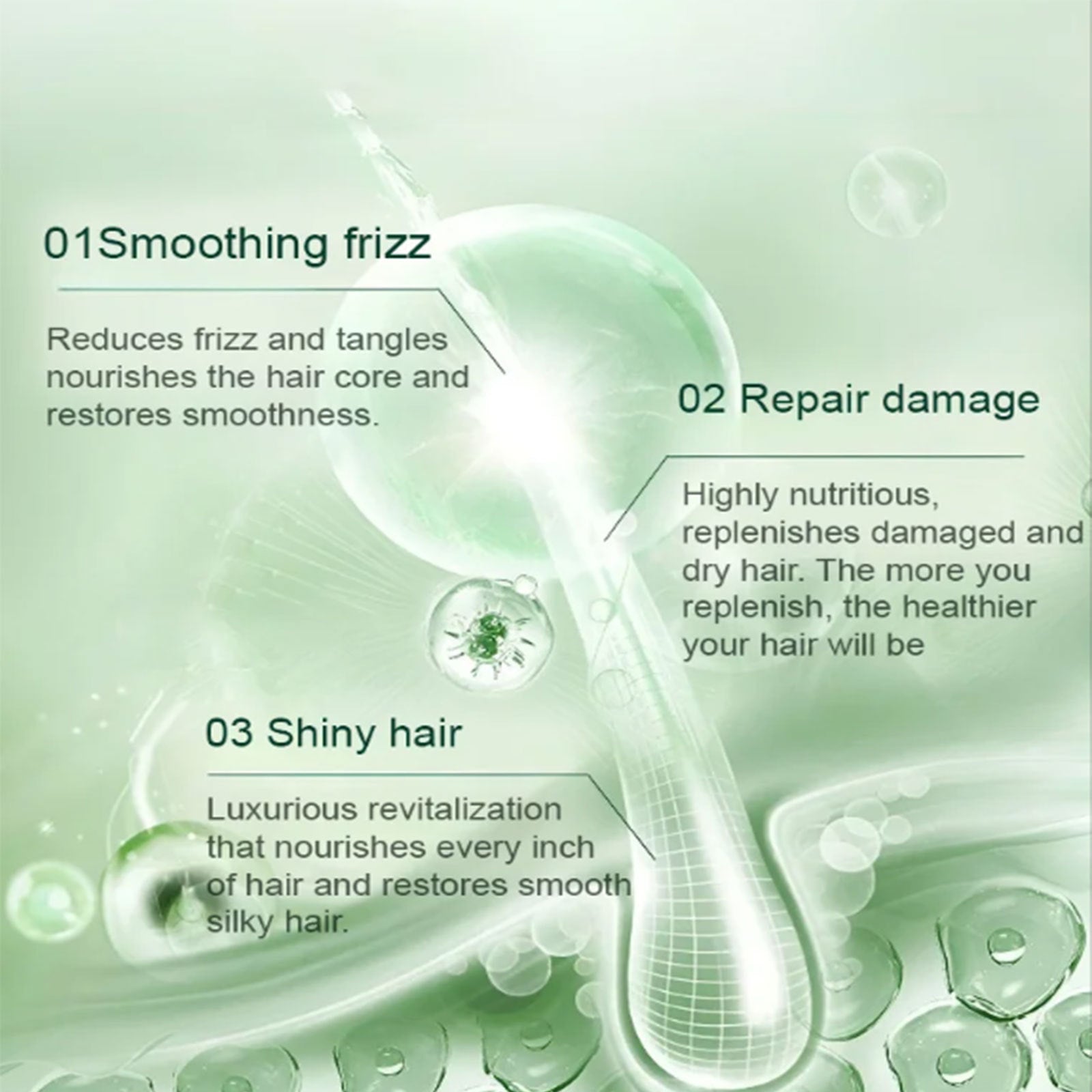 Smooth Hair Care Repair Cream Smooth Frizz - Mubimart -  