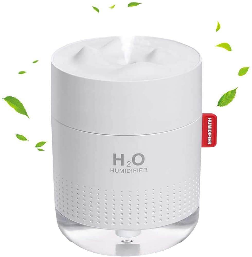 Snow Mountain Humidifier Mini Portable 500m Cool Mist Desktop Personal Air Ultrasonic Diffuser With Romantic Night Lamp - Mubimart