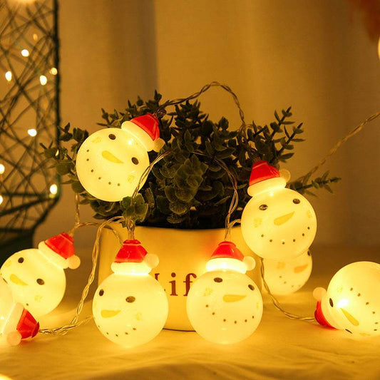 Snowman string lights Christmas lights decoration lights - Mubimart