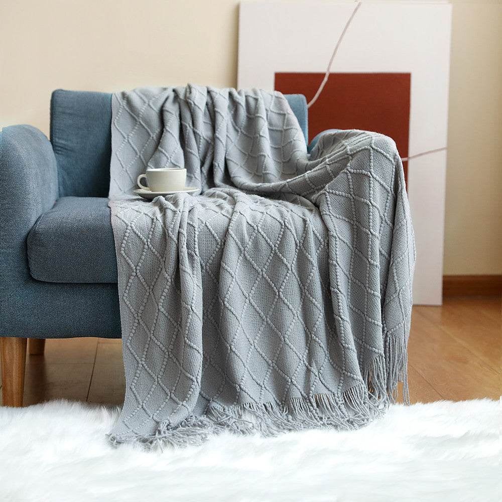 Sofa Blanket Cover Blanket Nordic Office Blanket - Mubimart