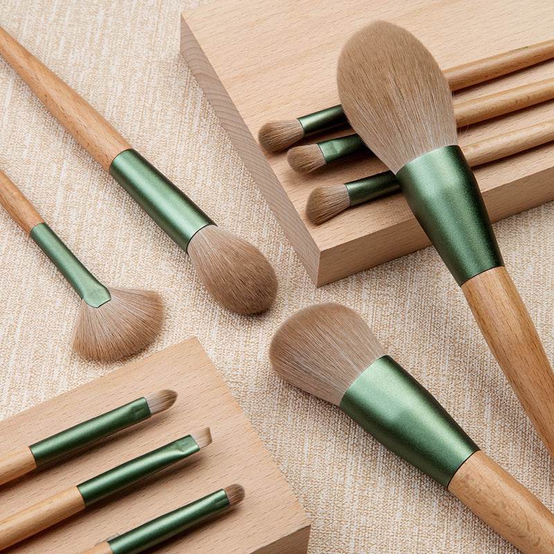 Soft Face Powder Blush Makeup Brush Set - Mubimart