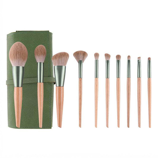 Soft Face Powder Blush Makeup Brush Set - Mubimart