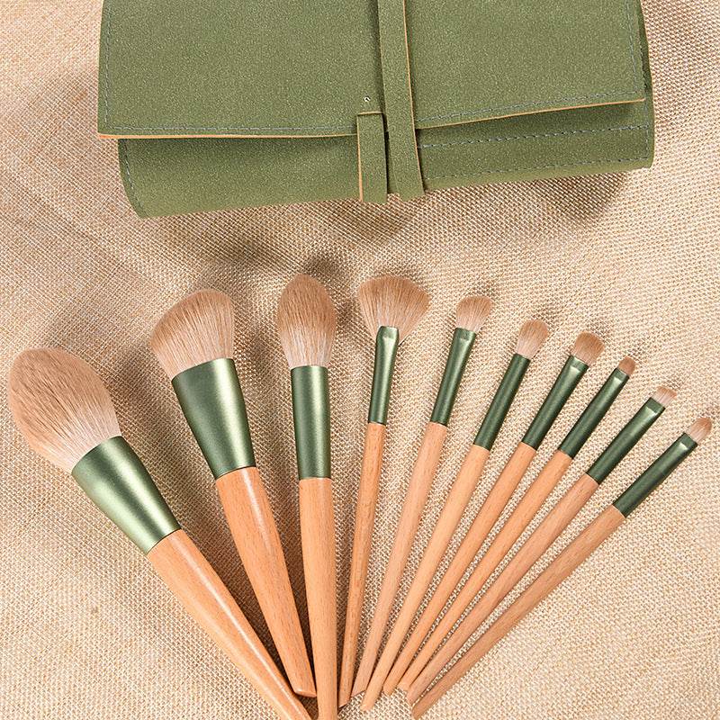 Soft Face Powder Blush Makeup Brush Set - Mubimart