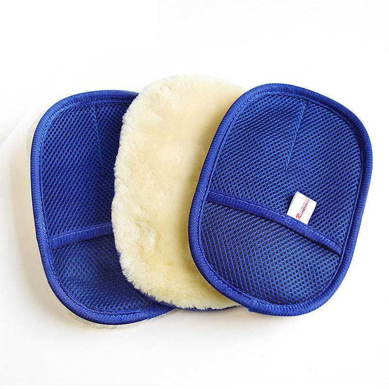 Soft Fleece Car Thickened Waxing Gloves Cleaning Tool - Mubimart