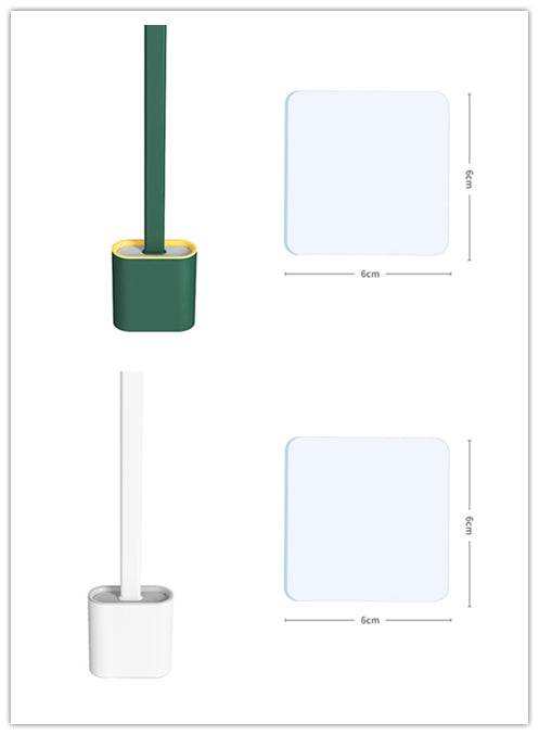 Soft Toilet Brush Household Toilet Cleaning Brush - Mubimart
