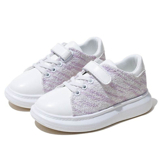 Soft-soled Children's Sneakers With Velcro Girl's Shoes - Mubimart