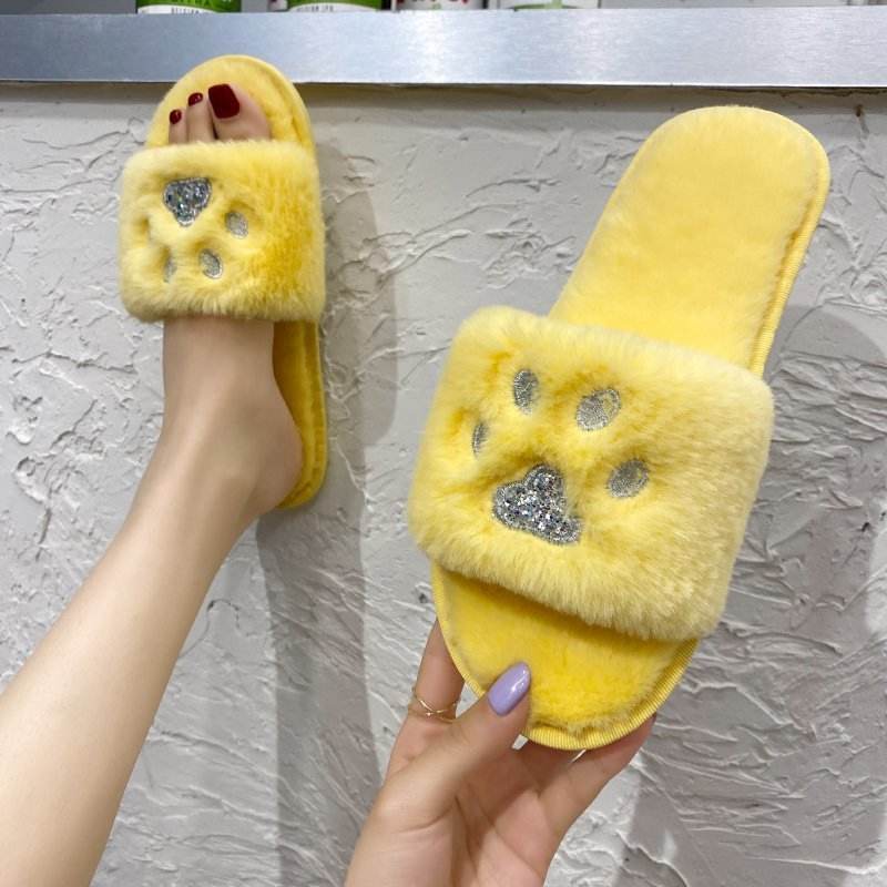 Soft-soled Cotton Slippers Warm Home Shoes - Mubimart