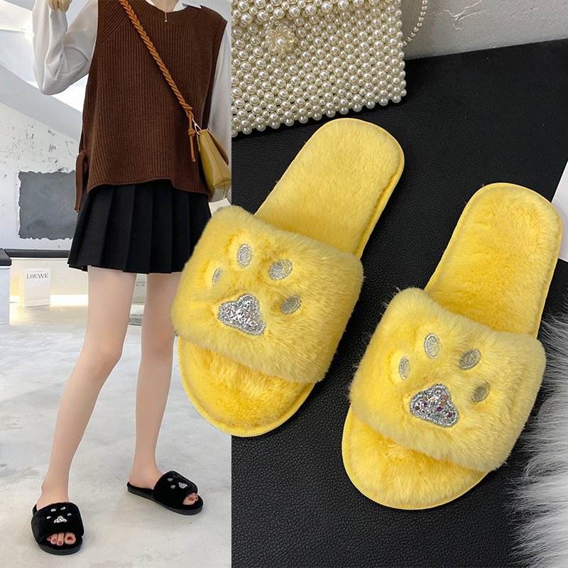 Soft-soled Cotton Slippers Warm Home Shoes - Mubimart