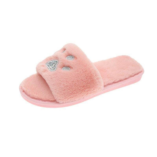 Soft-soled Cotton Slippers Warm Home Shoes - Mubimart