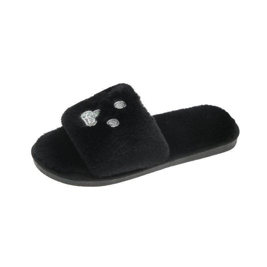 Soft-soled Cotton Slippers Warm Home Shoes - Mubimart