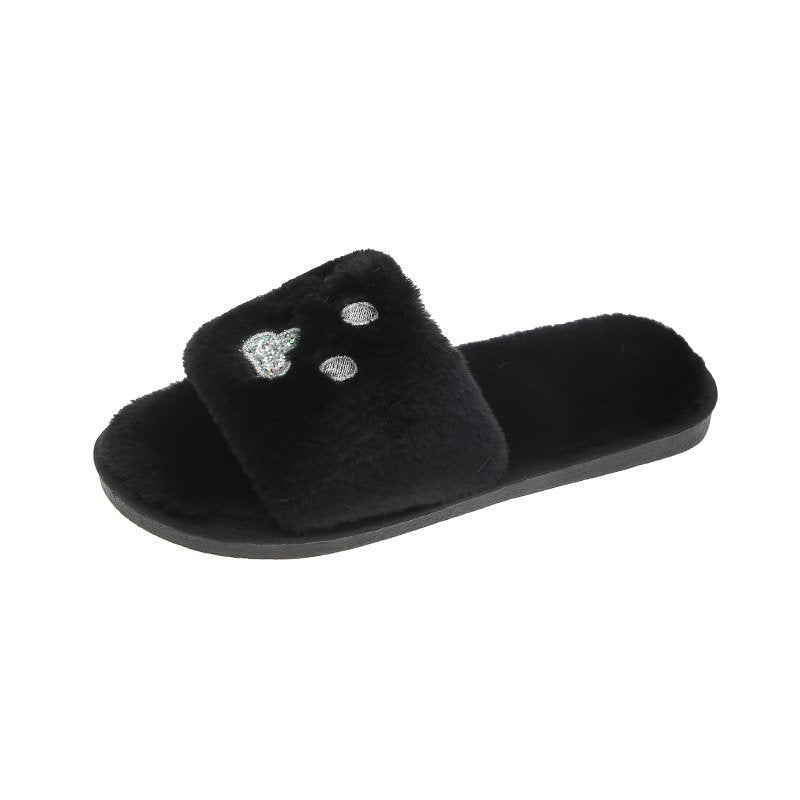 Soft-soled Cotton Slippers Warm Home Shoes - Mubimart -  