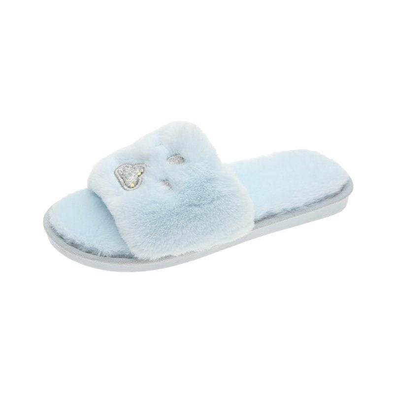 Soft-soled Cotton Slippers Warm Home Shoes - Mubimart