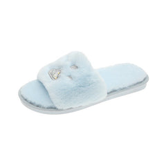 Soft-soled Cotton Slippers Warm Home Shoes - Mubimart -  