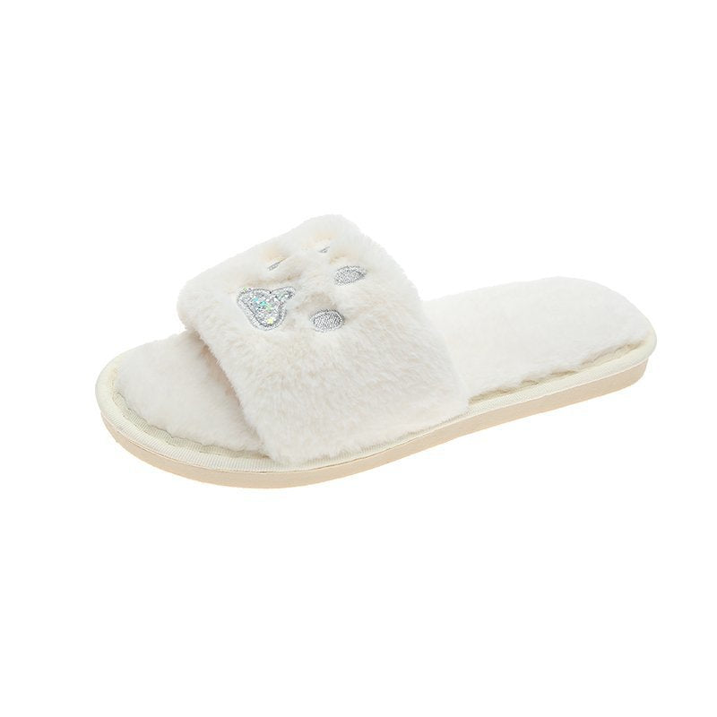 Soft-soled Cotton Slippers Warm Home Shoes - Mubimart -  