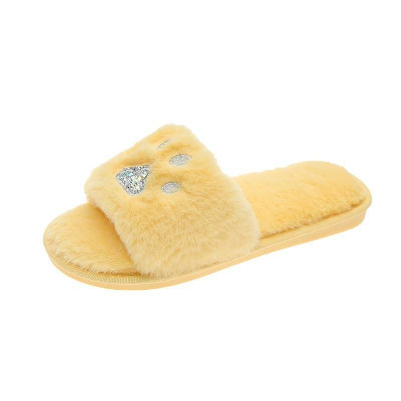 Soft-soled Cotton Slippers Warm Home Shoes - Mubimart