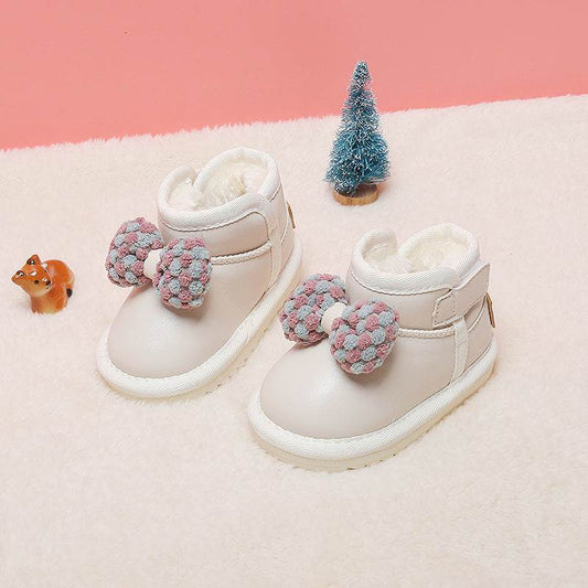 Soft-soled Toddle Children's Short Girls' Boots Shoes - Mubimart