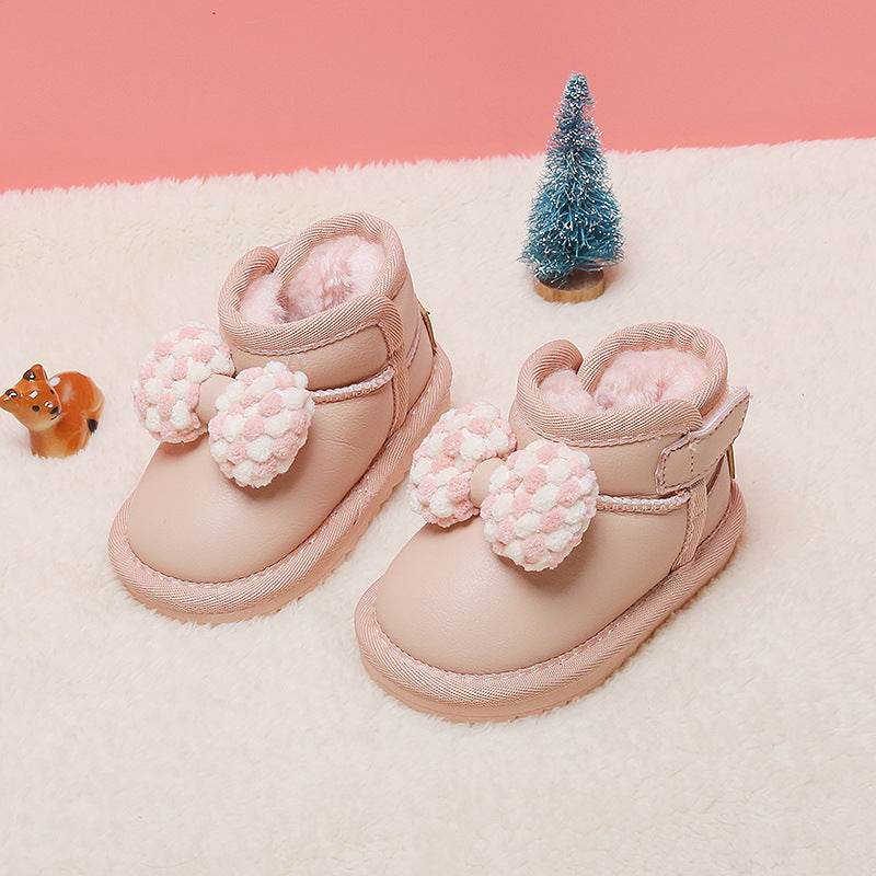 Soft-soled Toddle Children's Short Girls' Boots Shoes - Mubimart