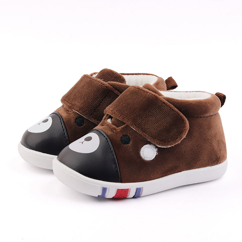 Soft-soled warm baby toddler shoes - Mubimart -  