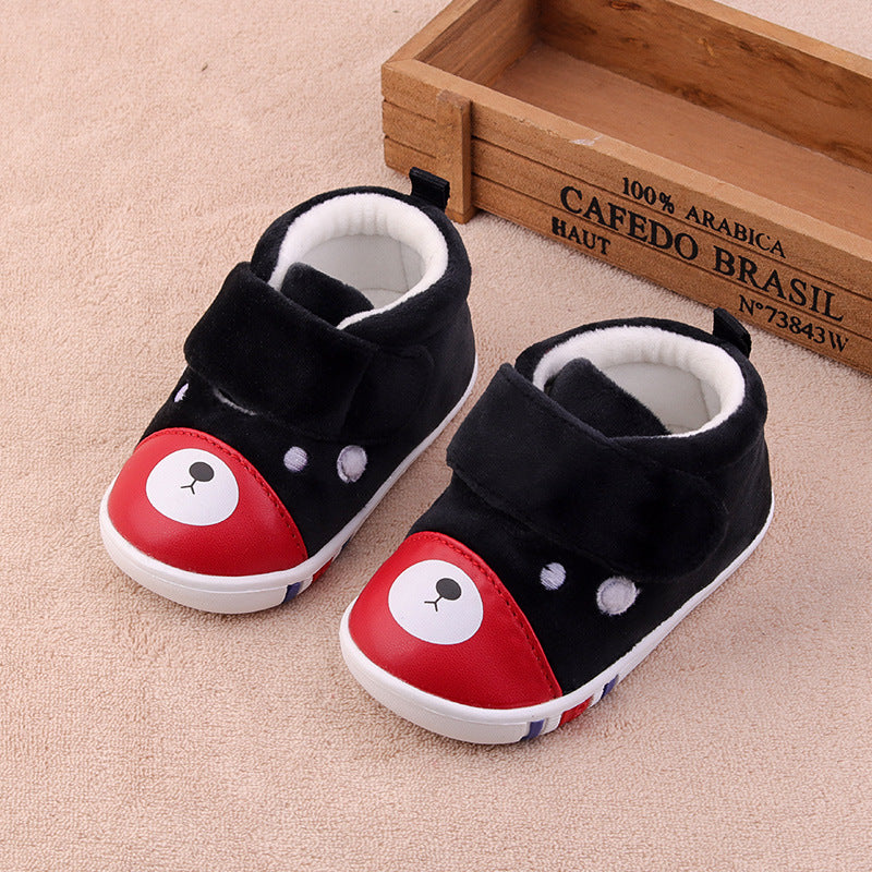 Soft-soled warm baby toddler shoes - Mubimart -  