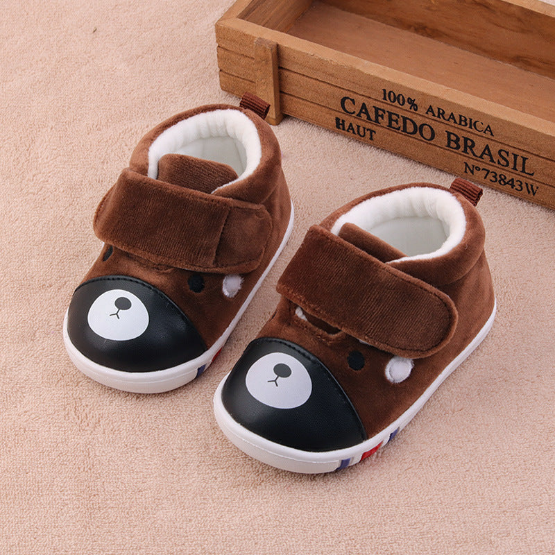 Soft-soled warm baby toddler shoes - Mubimart -  