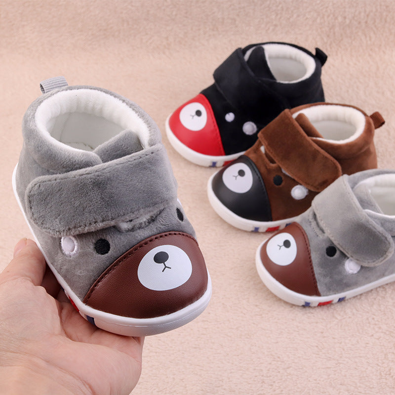 Soft-soled warm baby toddler shoes - Mubimart -  