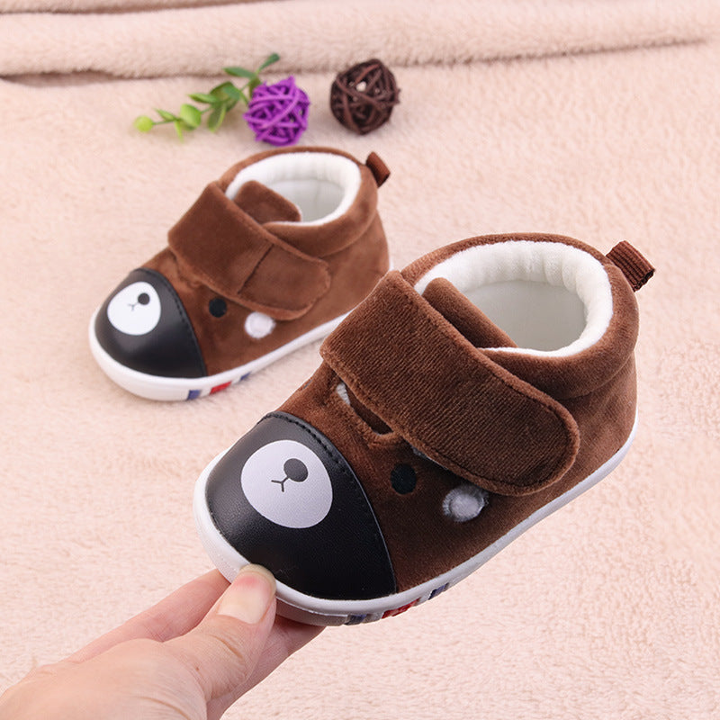 Soft-soled warm baby toddler shoes - Mubimart -  