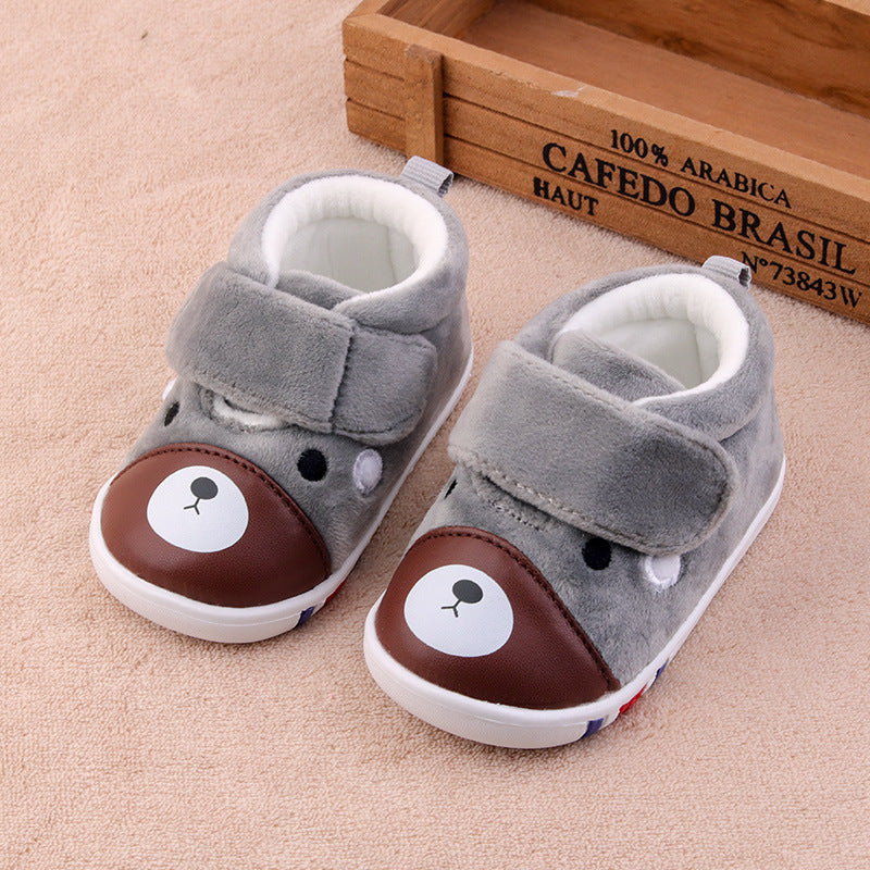 Soft-soled warm baby toddler shoes - Mubimart -  