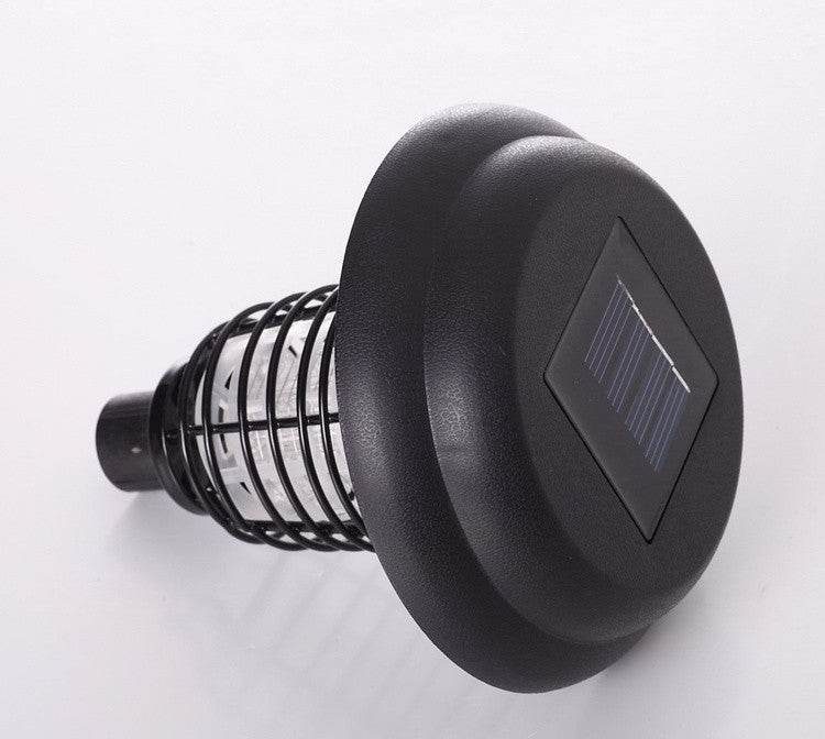 Solar Led Rechargeable Anti-Mosquito Lamp Electronic Fly Bug Zapper Insect Pest Uv Trap Outdoor Garden Lawn Lamp - Mubimart