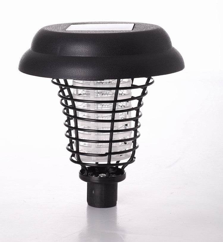 Solar Led Rechargeable Anti-Mosquito Lamp Electronic Fly Bug Zapper Insect Pest Uv Trap Outdoor Garden Lawn Lamp - Mubimart