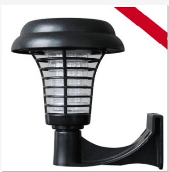 Solar Led Rechargeable Anti-Mosquito Lamp Electronic Fly Bug Zapper Insect Pest Uv Trap Outdoor Garden Lawn Lamp - Mubimart