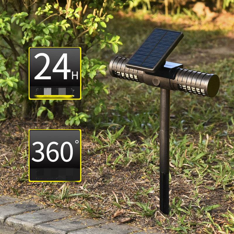 Solar Panel Powered UV Mosquito Killer Bug Zapper - Mubimart