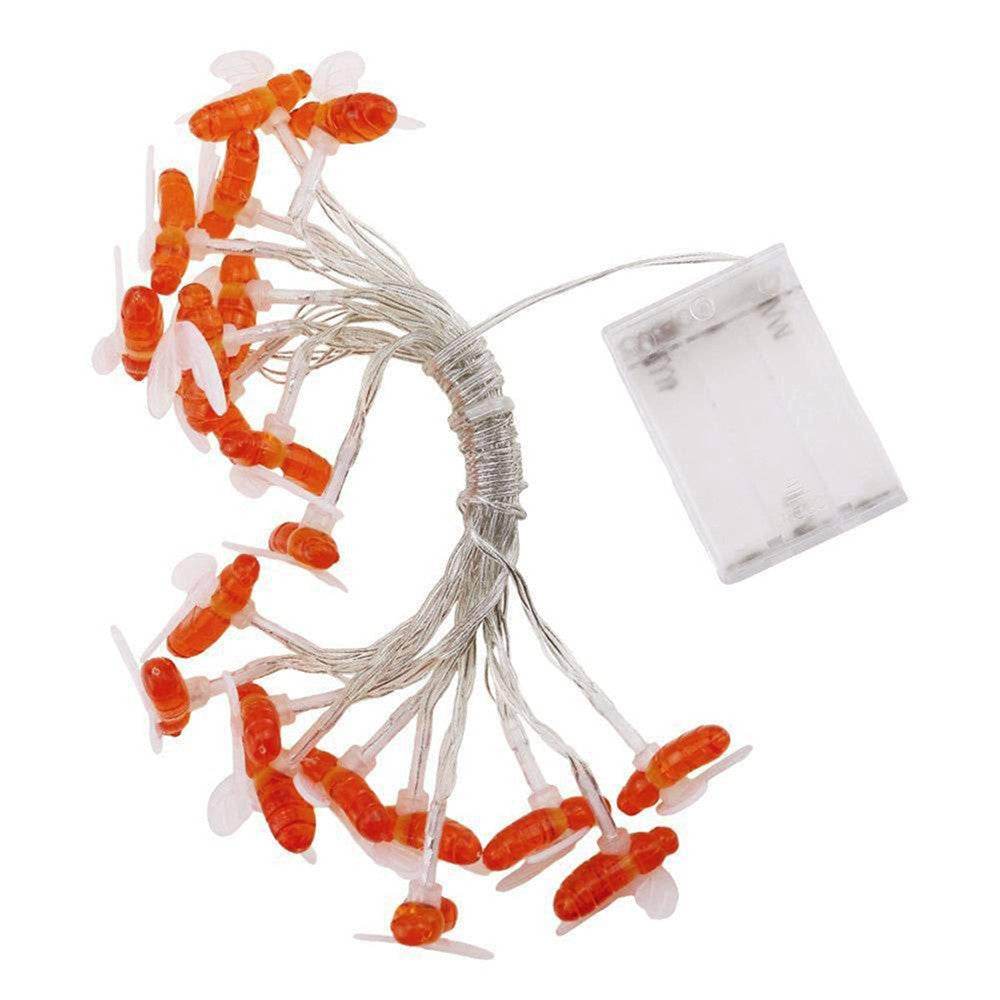 Solar string lights bee decorative lights - Mubimart
