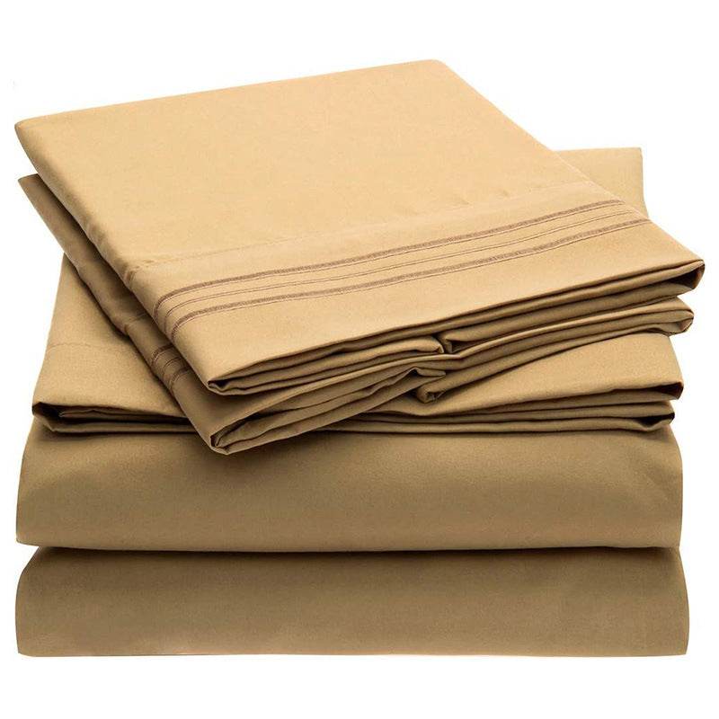 Solid Color Bed Sheet Sanding - Mubimart