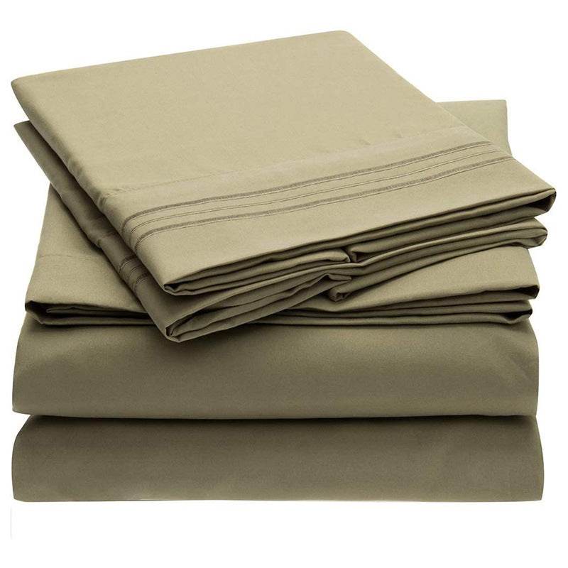 Solid Color Bed Sheet Sanding - Mubimart