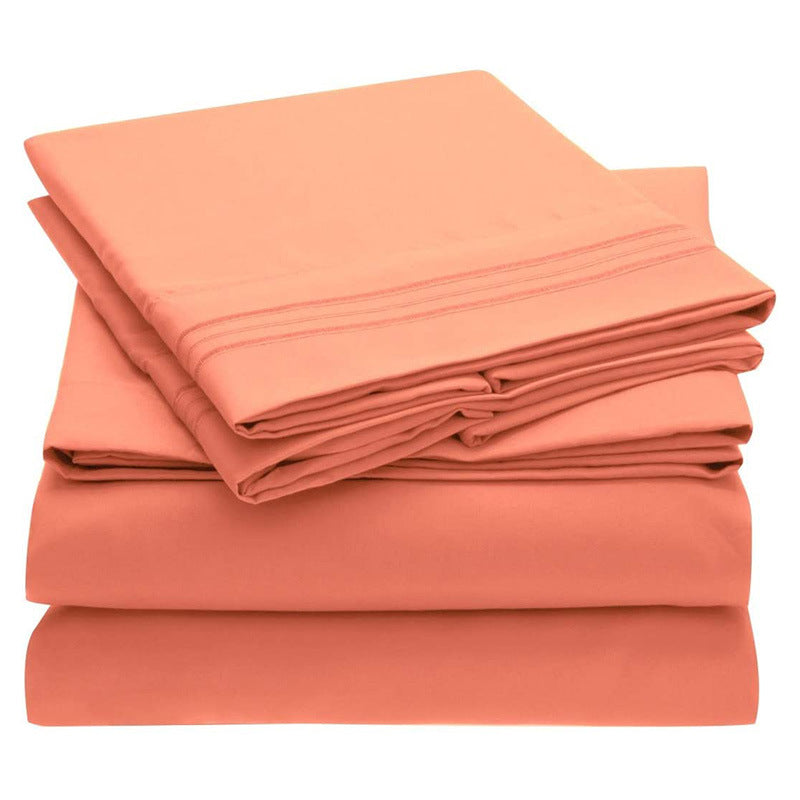 Solid Color Bed Sheet Sanding - Mubimart -  