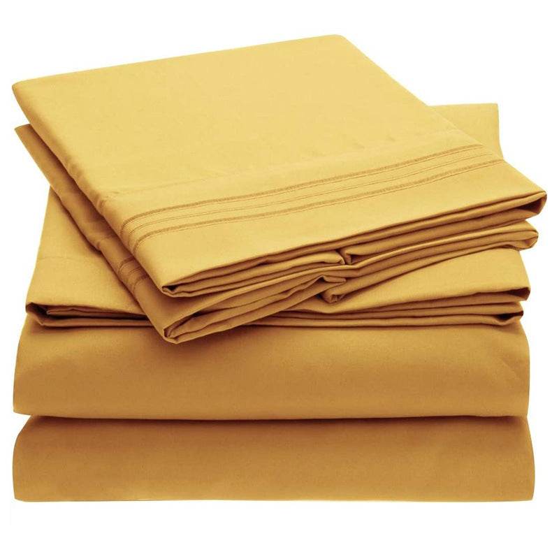 Solid Color Bed Sheet Sanding - Mubimart