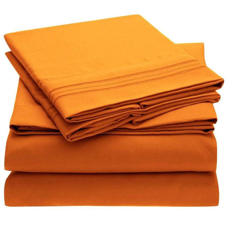 Solid Color Bed Sheet Sanding - Mubimart
