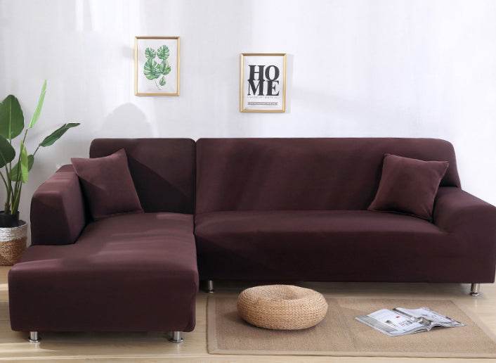 Solid Corner Sofa Covers Couch Slipcovers Elastica Material Sofa Skin Protector Cover Sofa Armchair - Mubimart