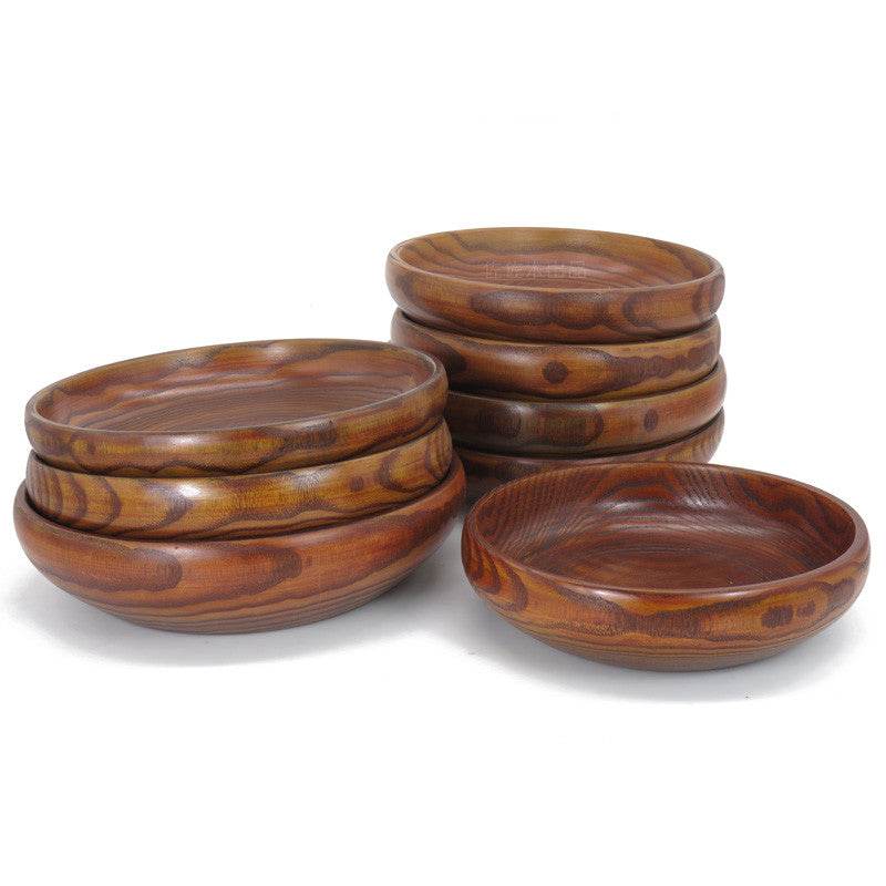 Solid Wood Bowl Wooden Bowl Wooden Bowl Milky Way Big Wooden Bowl Soup Noodle Bowl Fruit Bowl Salad Bowl Melon Seed Bowl And Dish - Mubimart