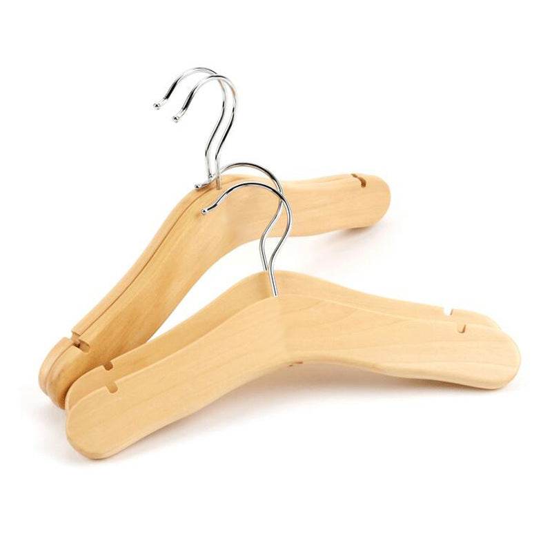 Solid Wood Clothes Hanger For Children, Children, Babies And Babies - Mubimart