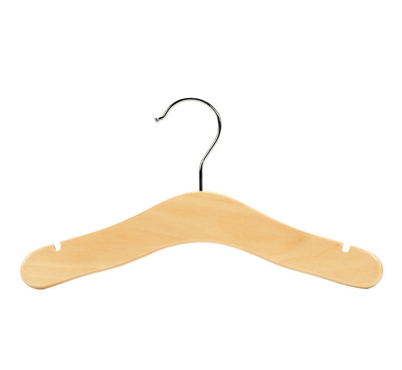 Solid Wood Clothes Hanger For Children, Children, Babies And Babies - Mubimart -  