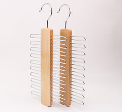 Solid Wood Hanger, Clothing Store Rotating Tie Rack, Wooden Tie Rack, Drying Rack - Mubimart -  