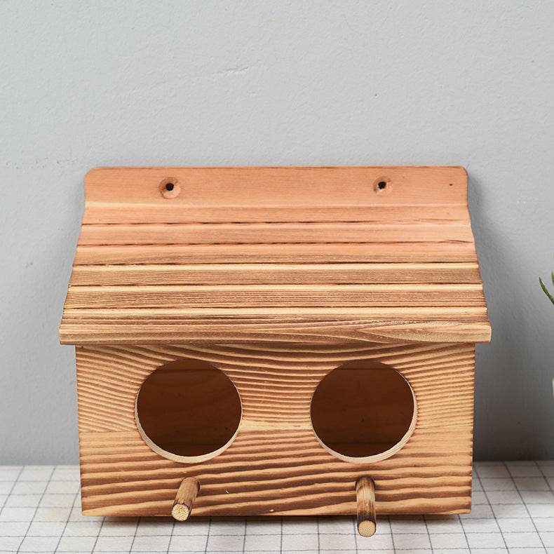 Solid Wood Household Insulation Bird Cage - Mubimart